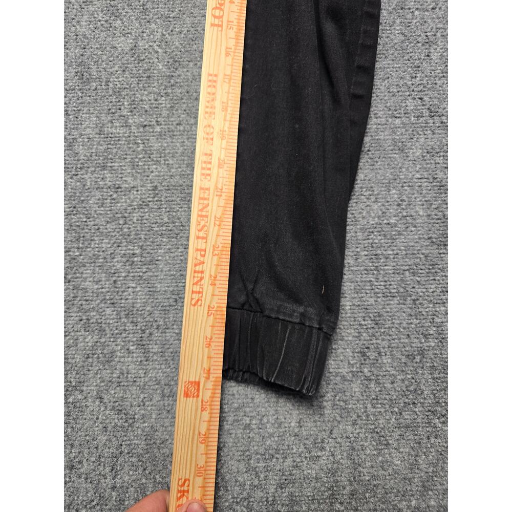 Hot Topic Black Cargo Pants Women's M Y2K Goth Punk Tapered Joggers - Picture 7 of 7